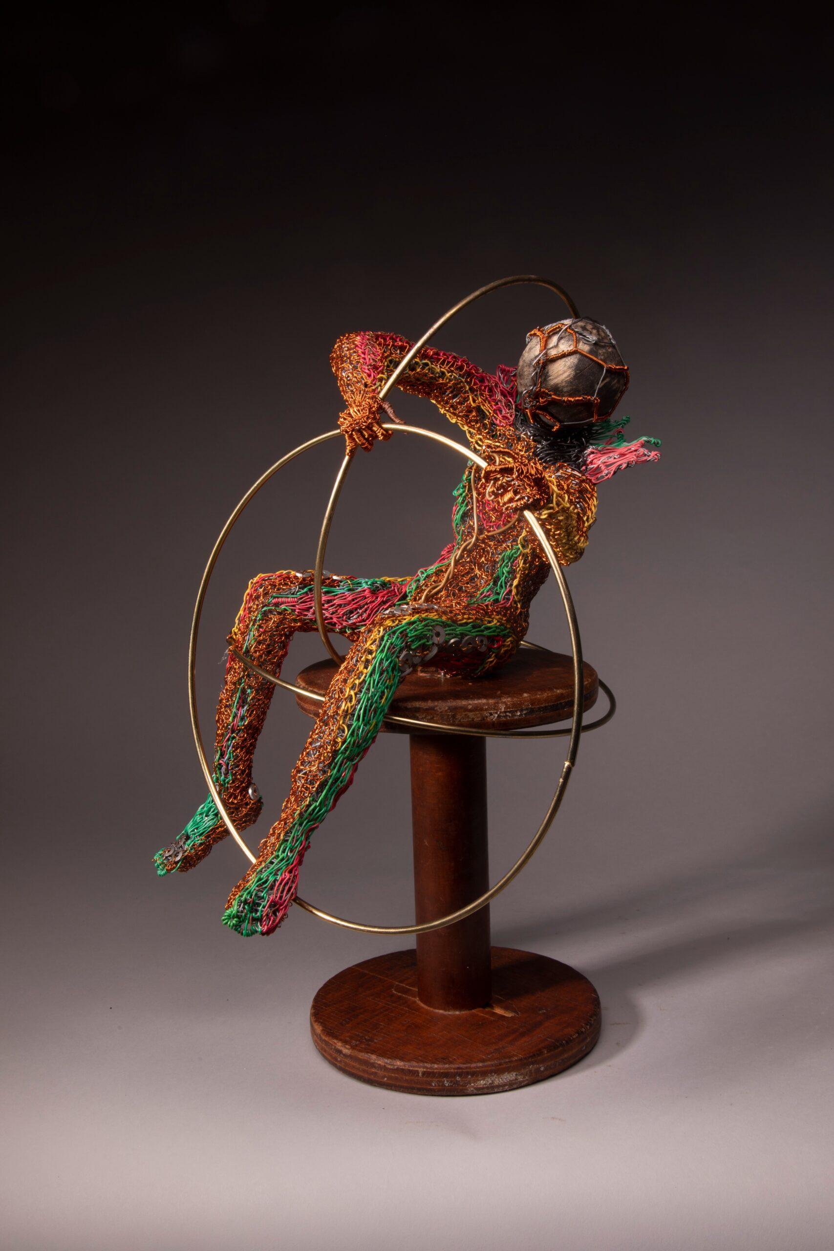 Three-Ring Pandemic Circus - Living With These Changes by Fay Wood - Sculpture by Unknown