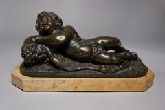 Tiffany & Co. 19th Century Bronze Cherub on Marble Base