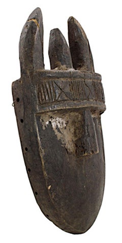 "Toma Mask, Guinea, " Carved Wood from Africa created circa 1900