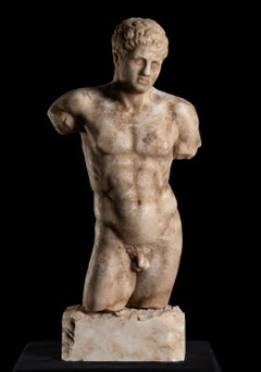 Torso Sculpture of Doryphoros as a Torso After the Greek Original by Polykleitos