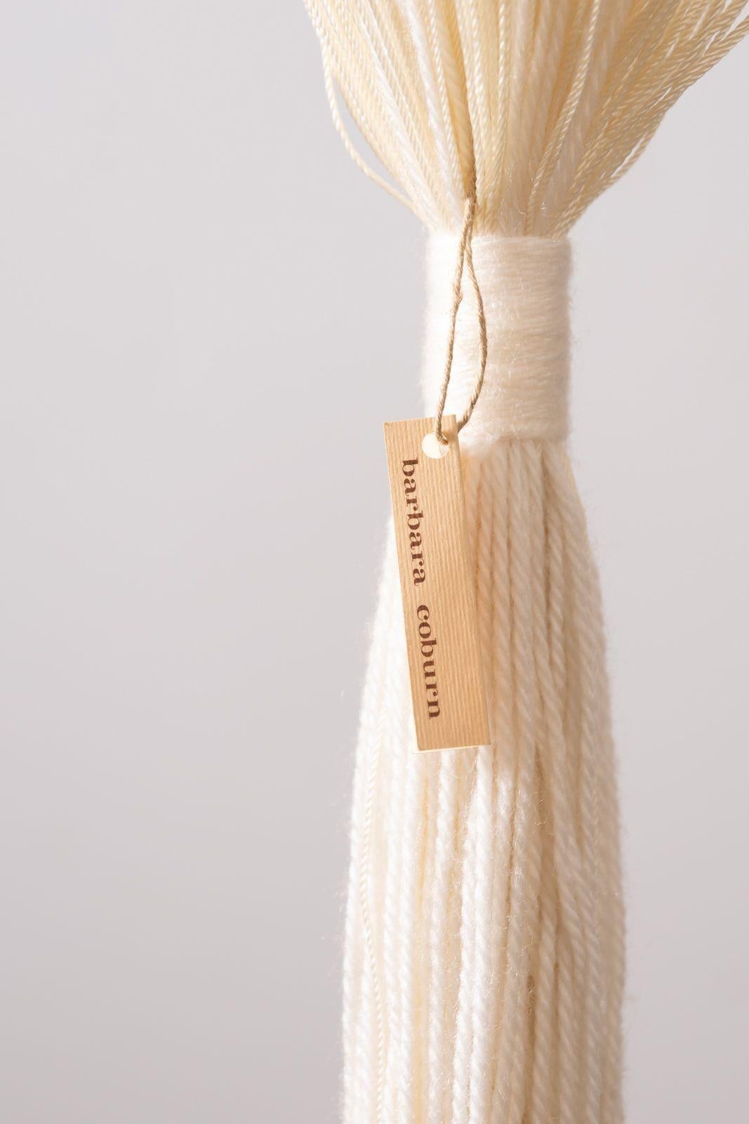 Trio of Hand Woven Suspended Textile Sculptures by Fiber Artist Barbara Coburn For Sale 14