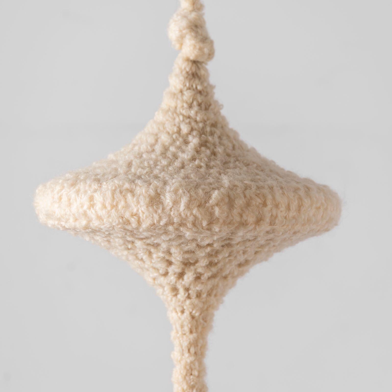 Trio of Hand Woven Suspended Textile Sculptures by Fiber Artist Barbara Coburn For Sale 4