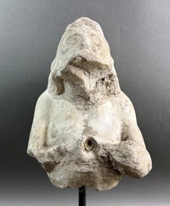 Triton in Marble Fragment of Baroque Sculpture Italy 17th century