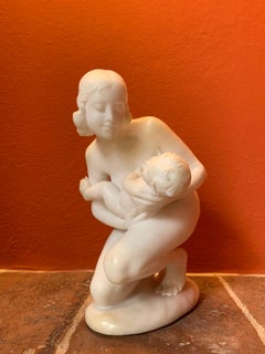 Tuscan Florentine Alabaster Nude Statue Objet d'art 19th century 