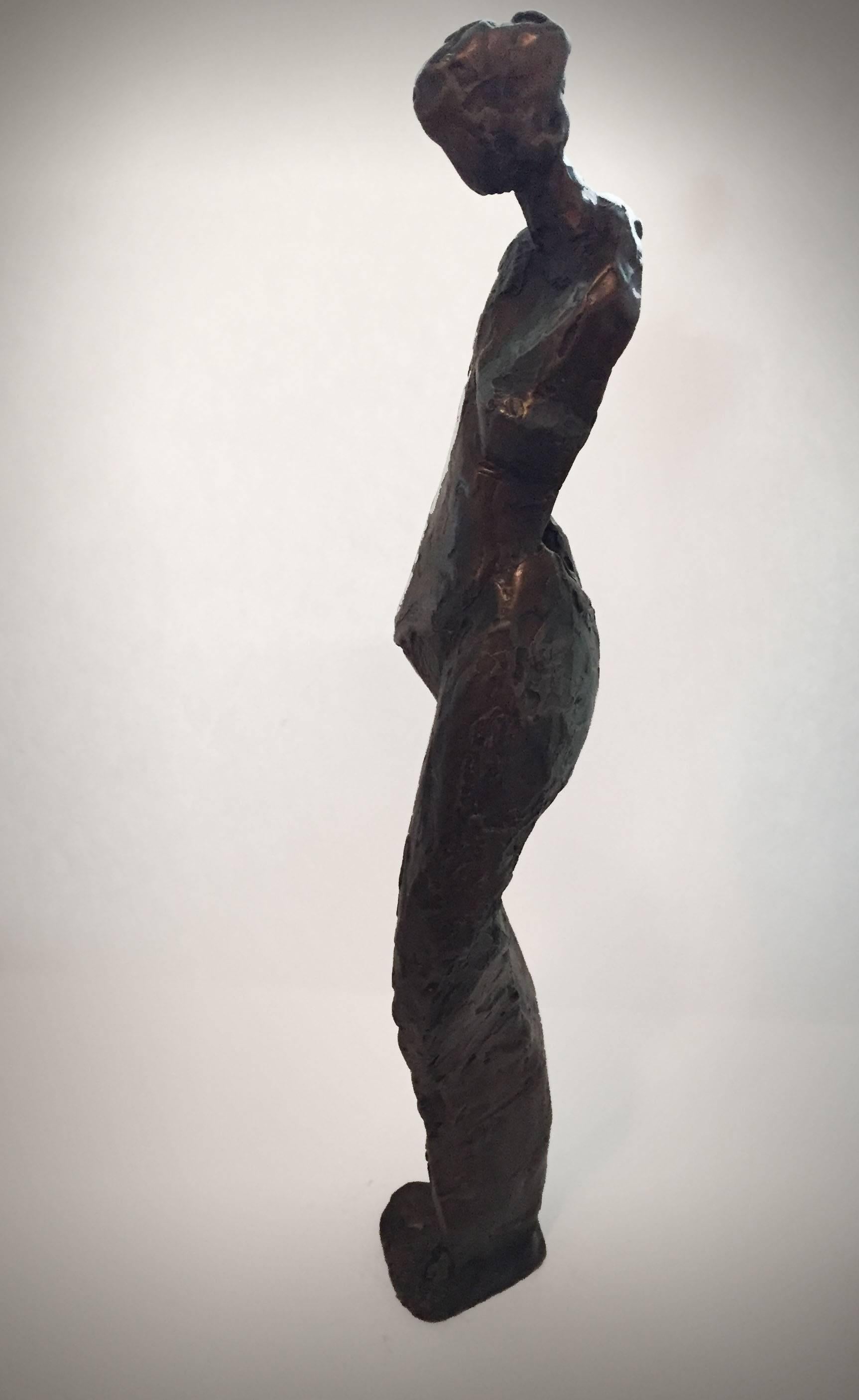 Figurative Sculpture de Unknown - Desconocido Bronce israelí