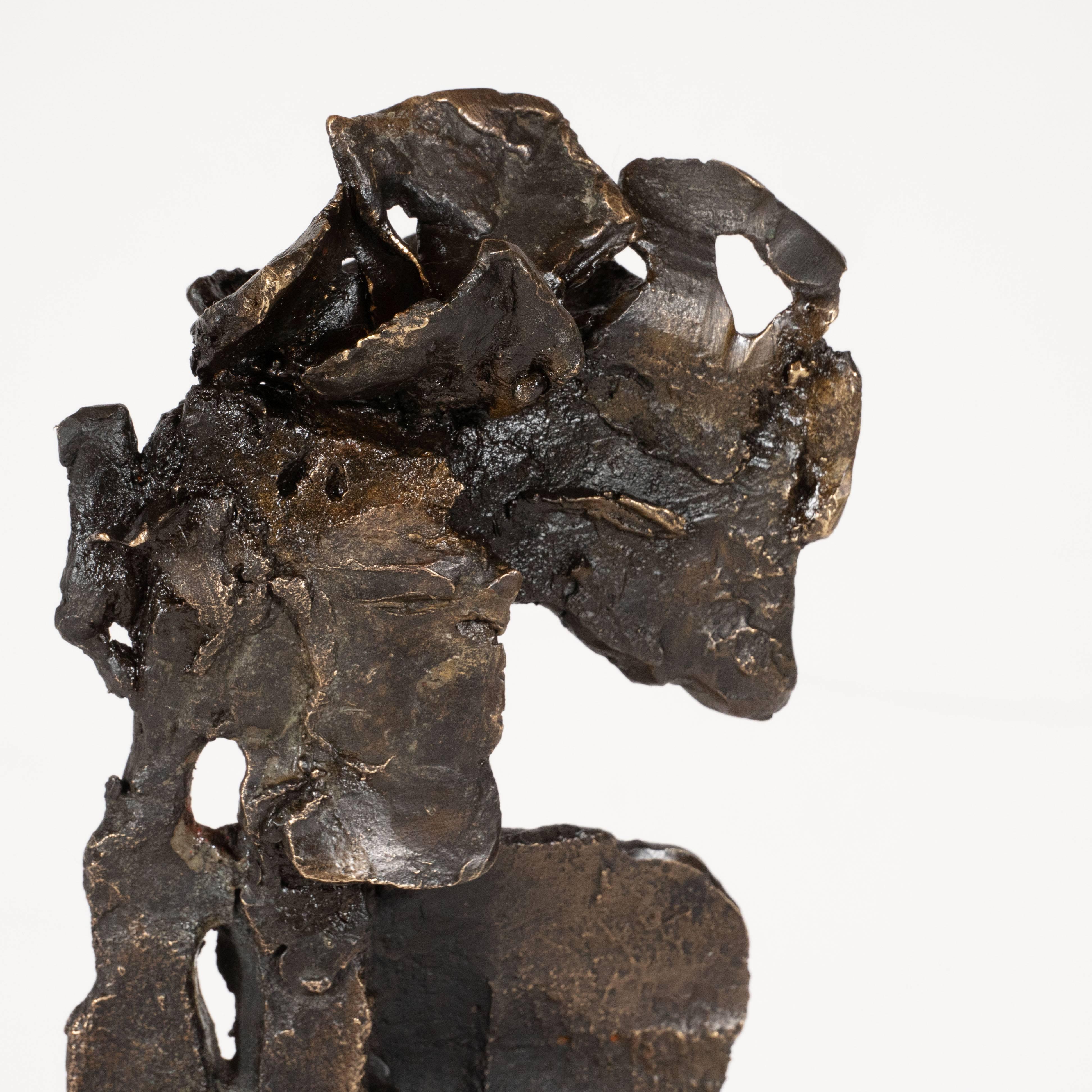 Untitled - Abstract Expressionist/ Brutalist Bronze Sculpture 1