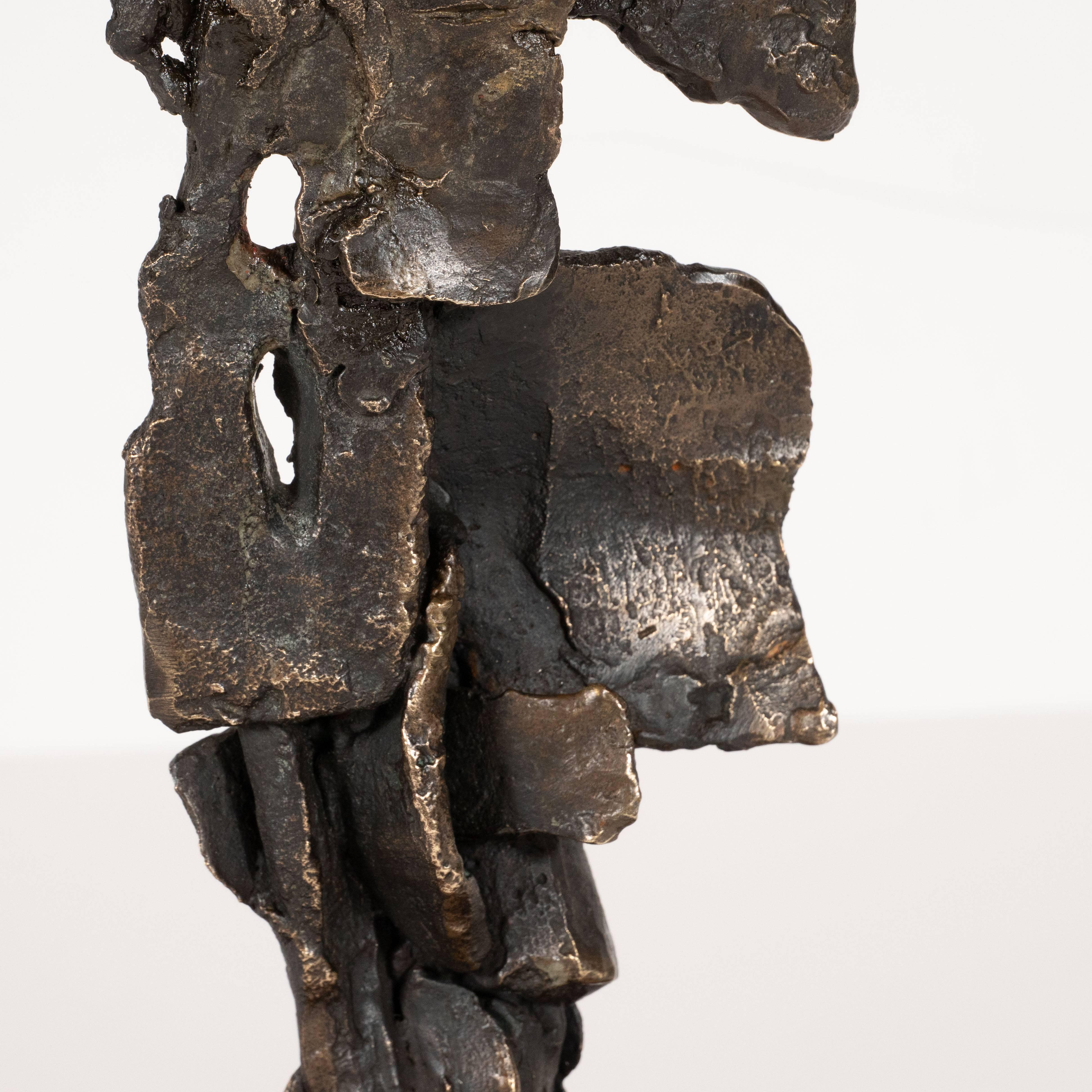 Untitled - Abstract Expressionist/ Brutalist Bronze Sculpture 2