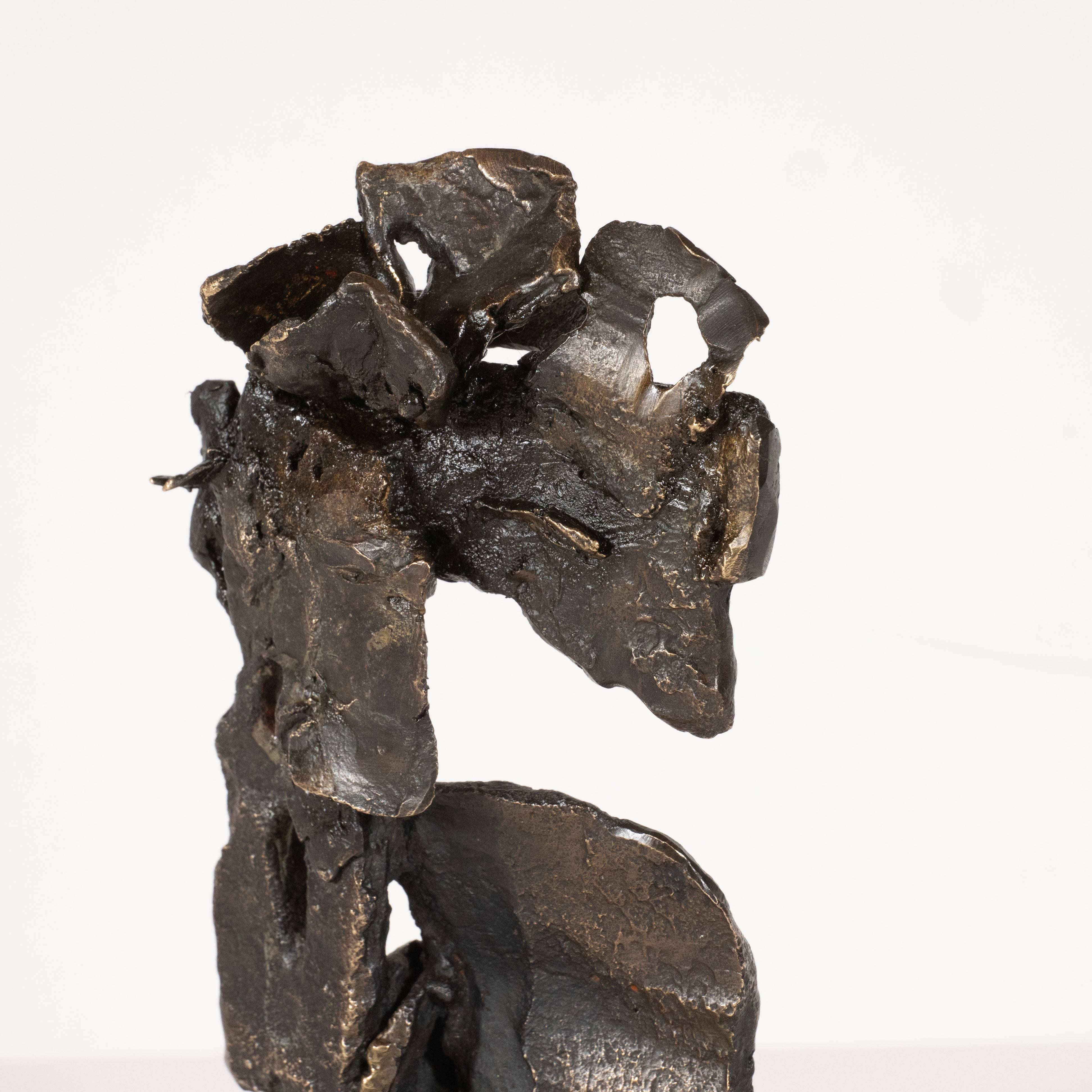 Untitled - Abstract Expressionist/ Brutalist Bronze Sculpture 4