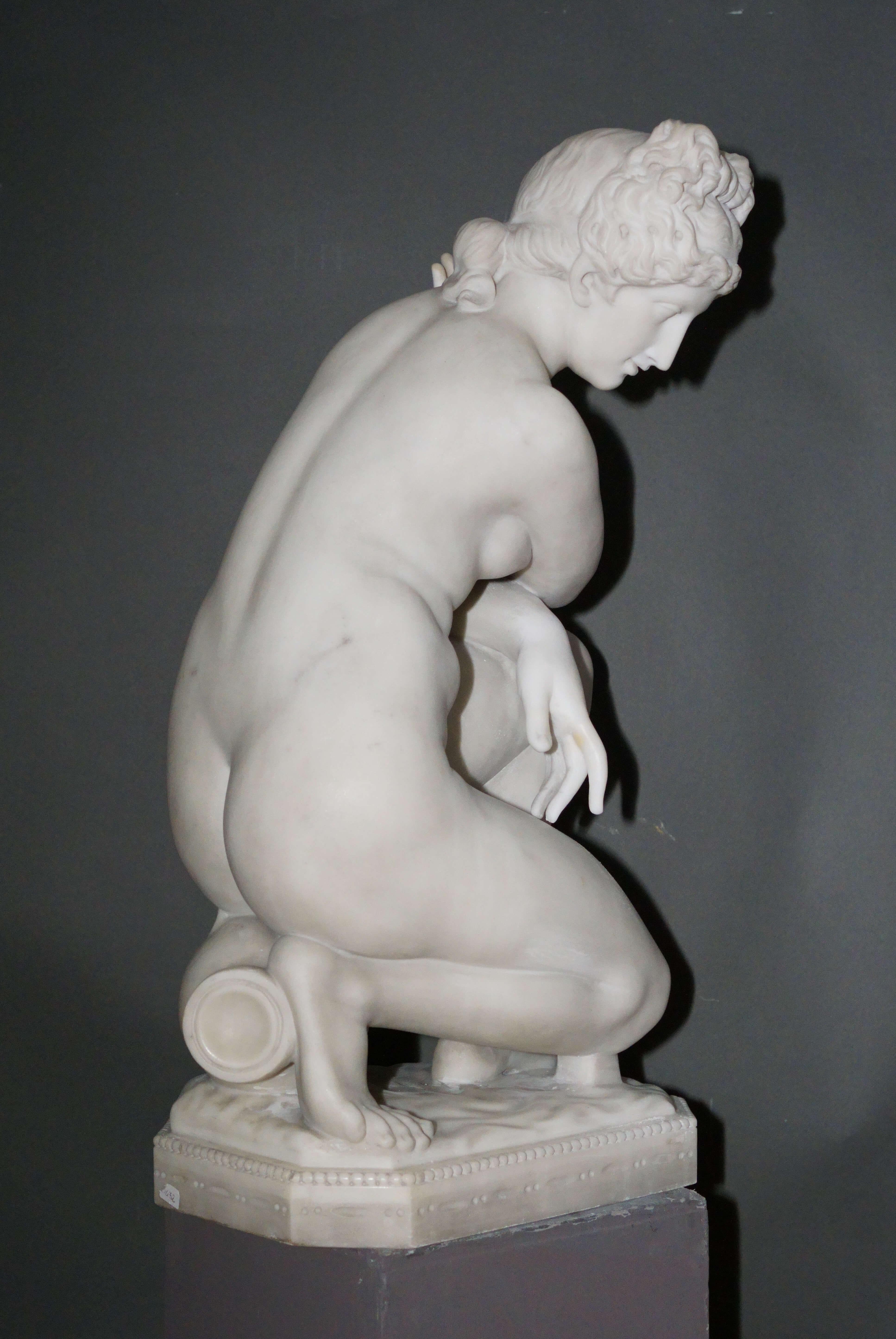 Venere Colca Scultura Neoclassica in Marmo inizio del XIX secolo in vendita 7