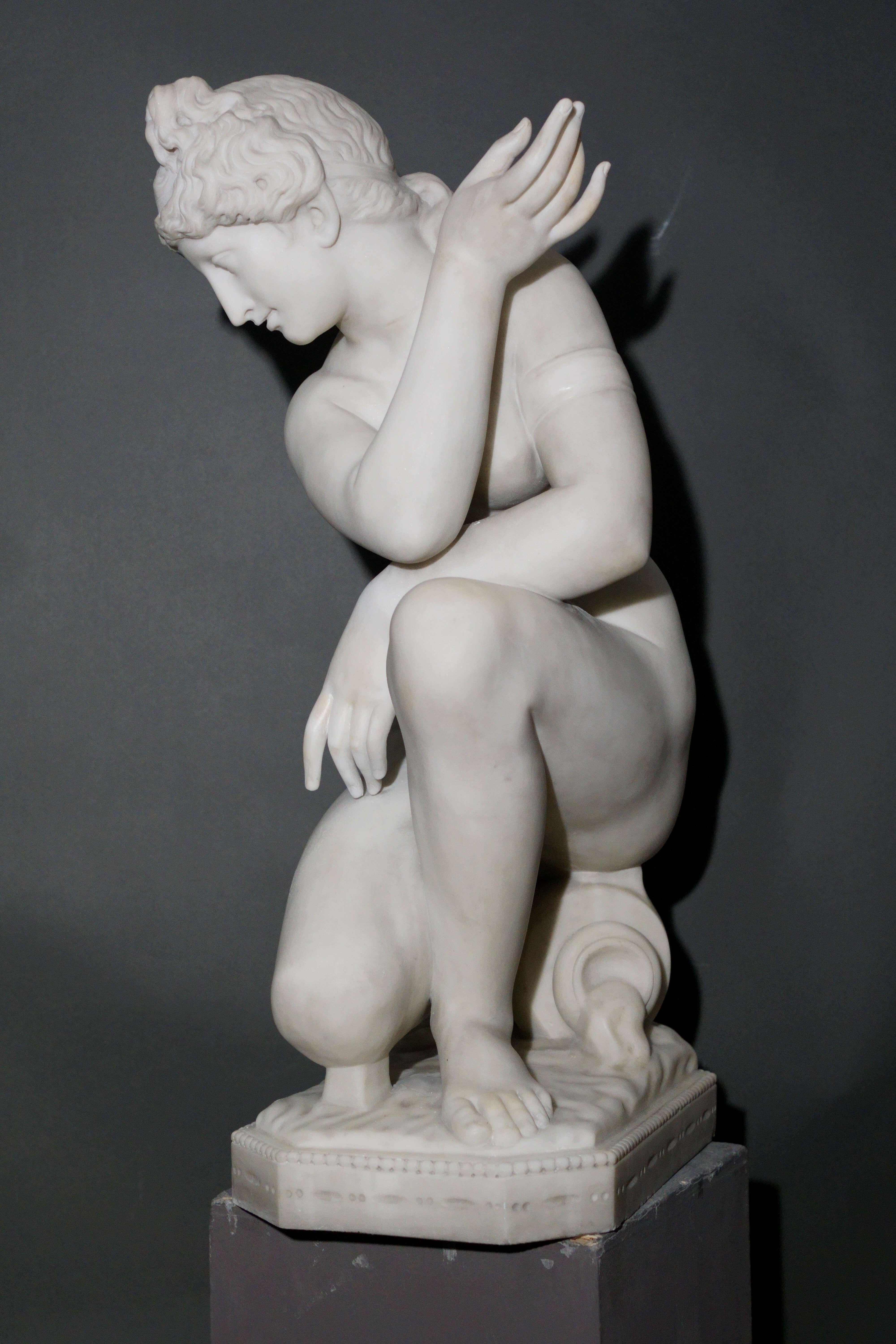 Venere Colca Scultura Neoclassica in Marmo inizio del XIX secolo in vendita 8