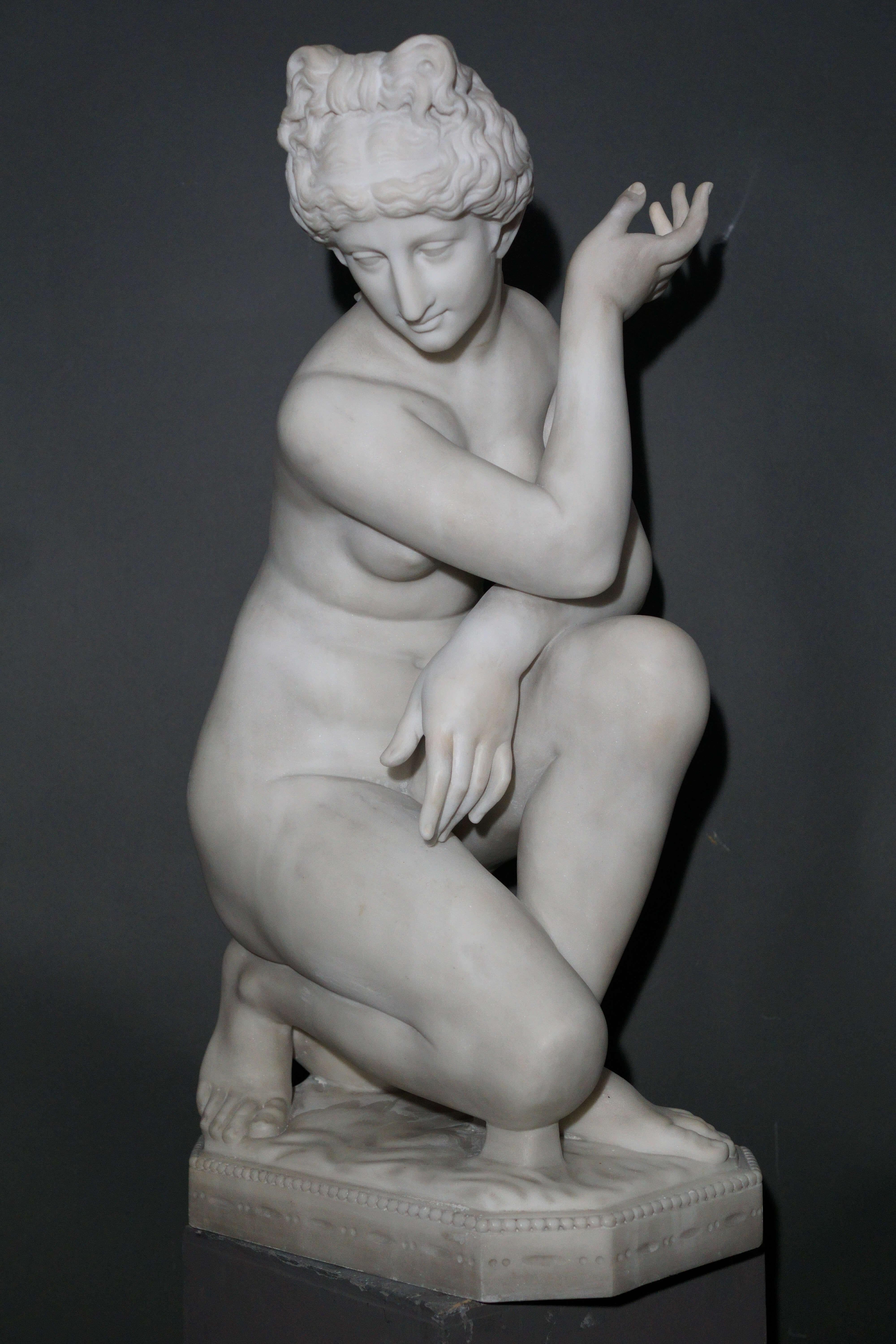 Venere Colca Scultura Neoclassica in Marmo inizio del XIX secolo in vendita 9