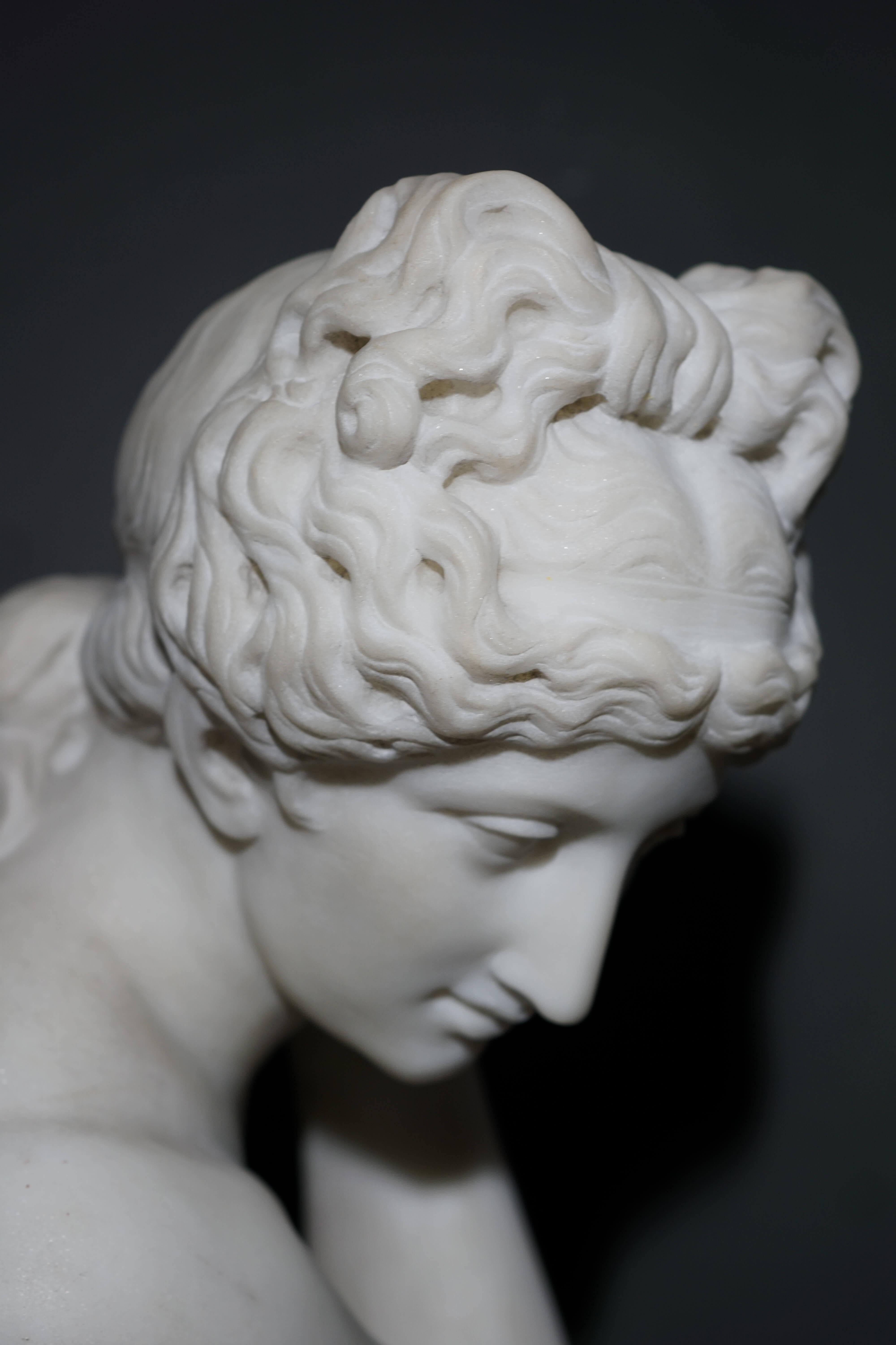 Venere Colca Scultura Neoclassica in Marmo inizio del XIX secolo - Sculpture di Unknown