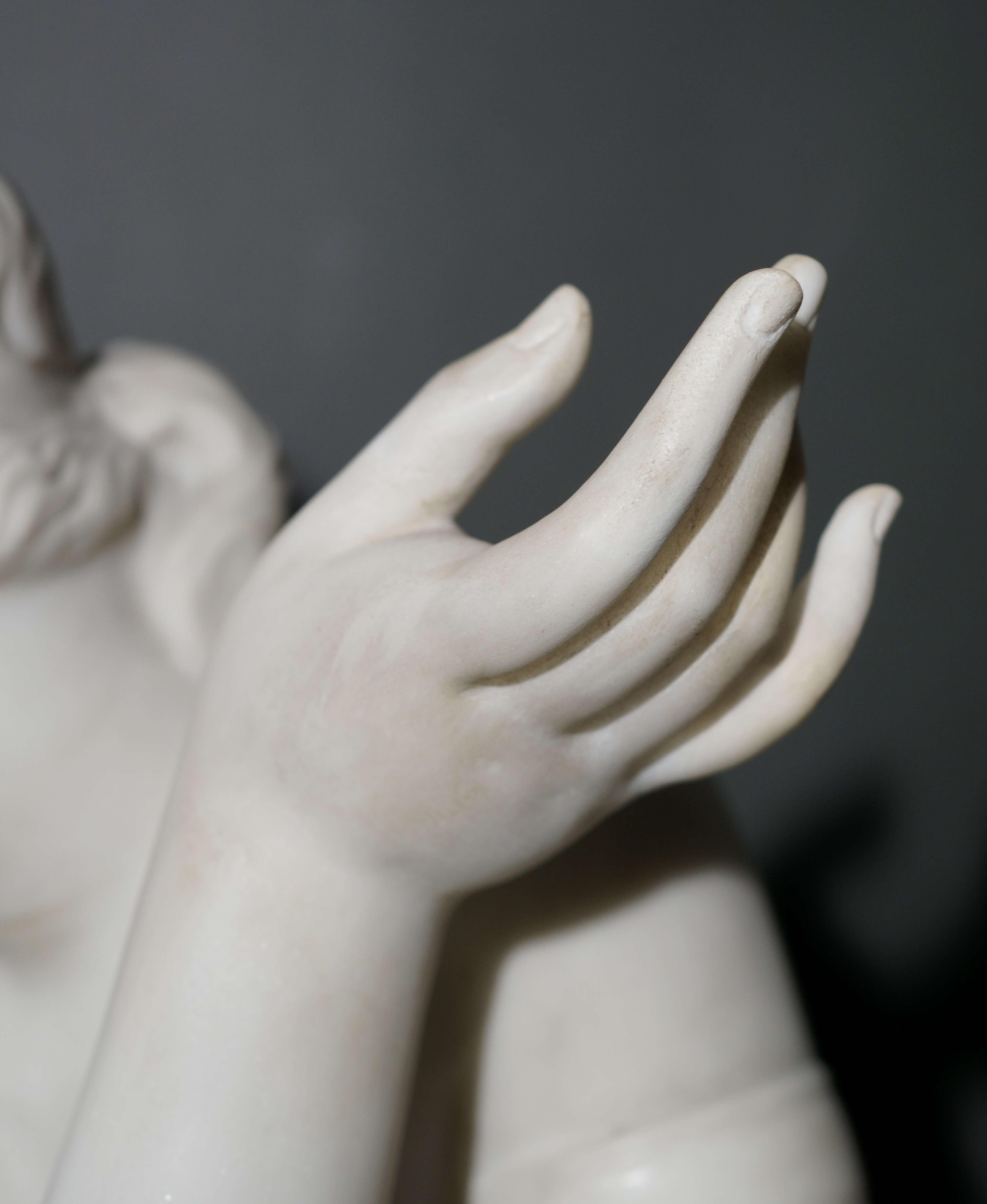 Venere Colca Scultura Neoclassica in Marmo inizio del XIX secolo in vendita 3