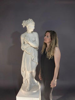 Venere Italica Imponenente Scultura in Marmo Grand Tour circa 1840