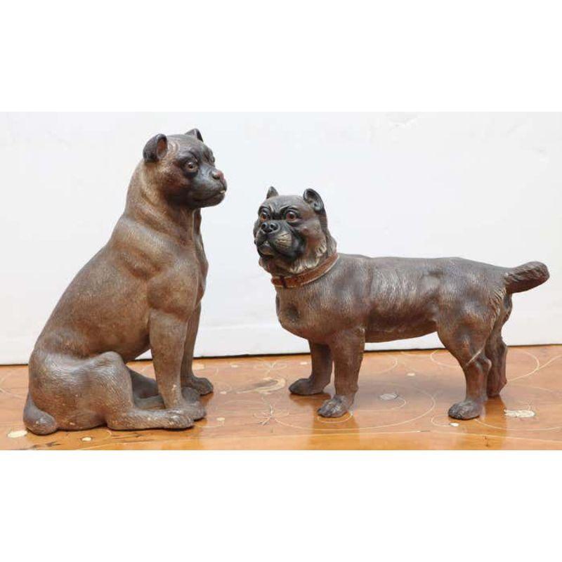 Victorian Terracotta Dogs For Sale 4