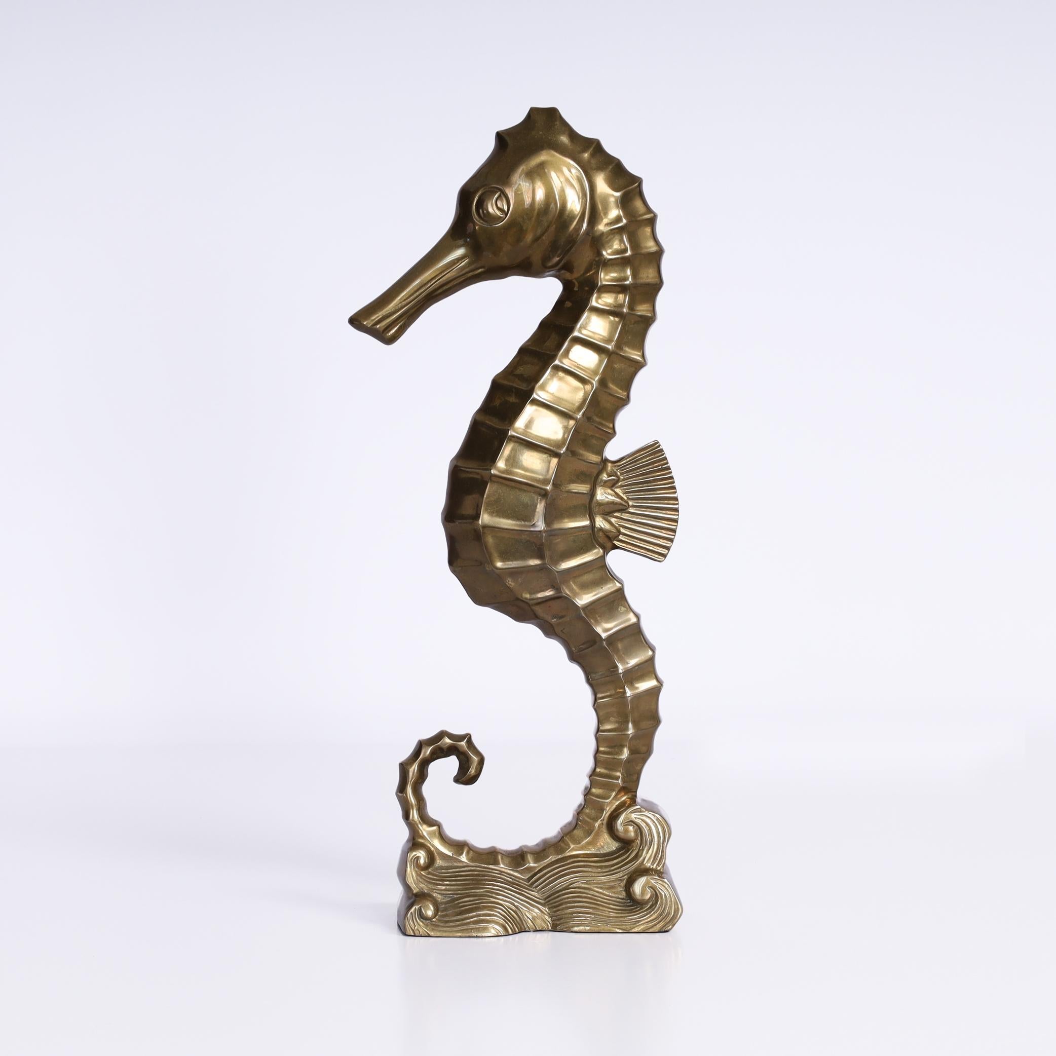 Vintage-Seepferdchen-Skulptur oder Figur im Art-déco-Stil im Angebot 1