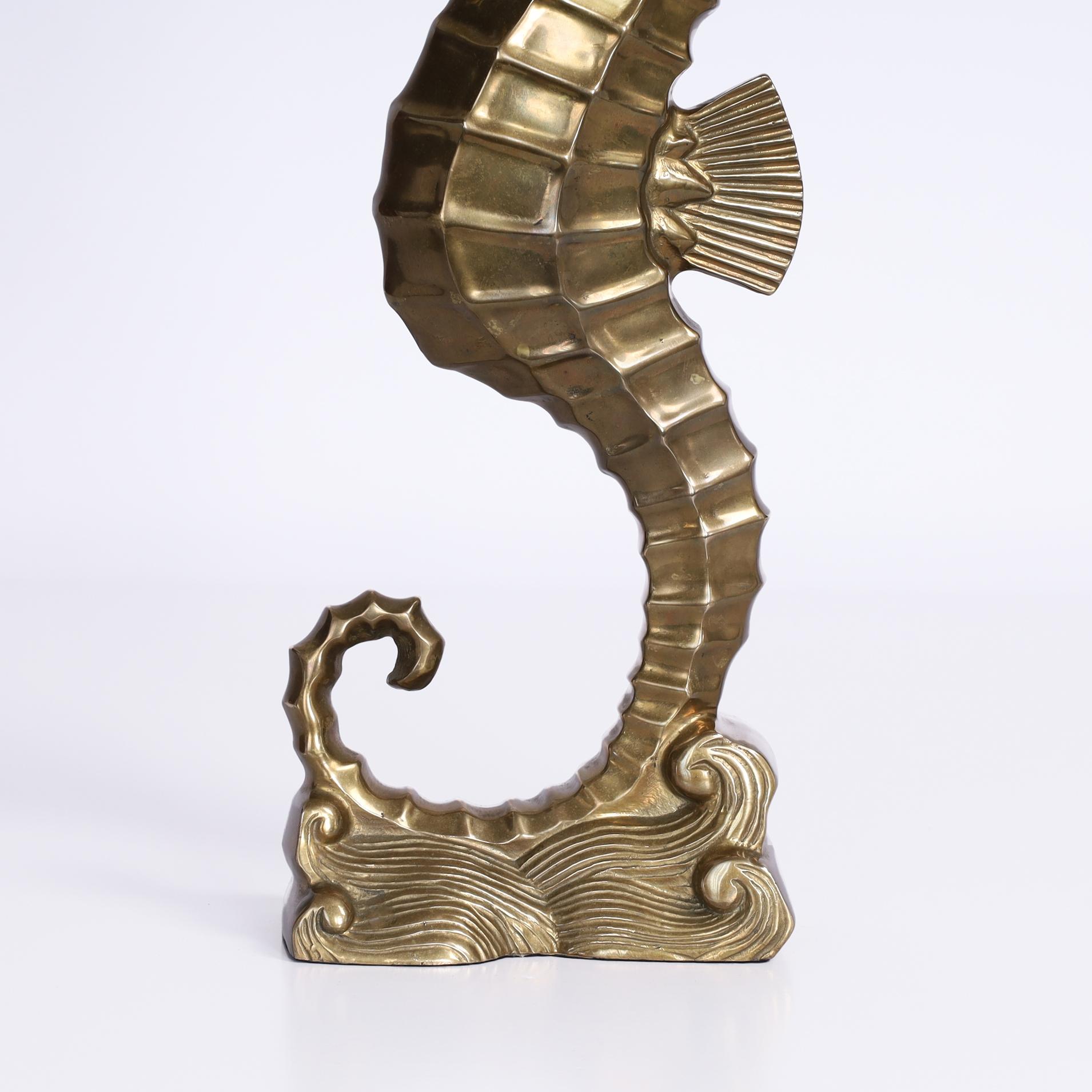 Vintage-Seepferdchen-Skulptur oder Figur im Art-déco-Stil im Angebot 3