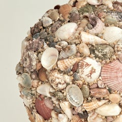 Vintage Artisan Crafted Seashell Encrusted Sphere