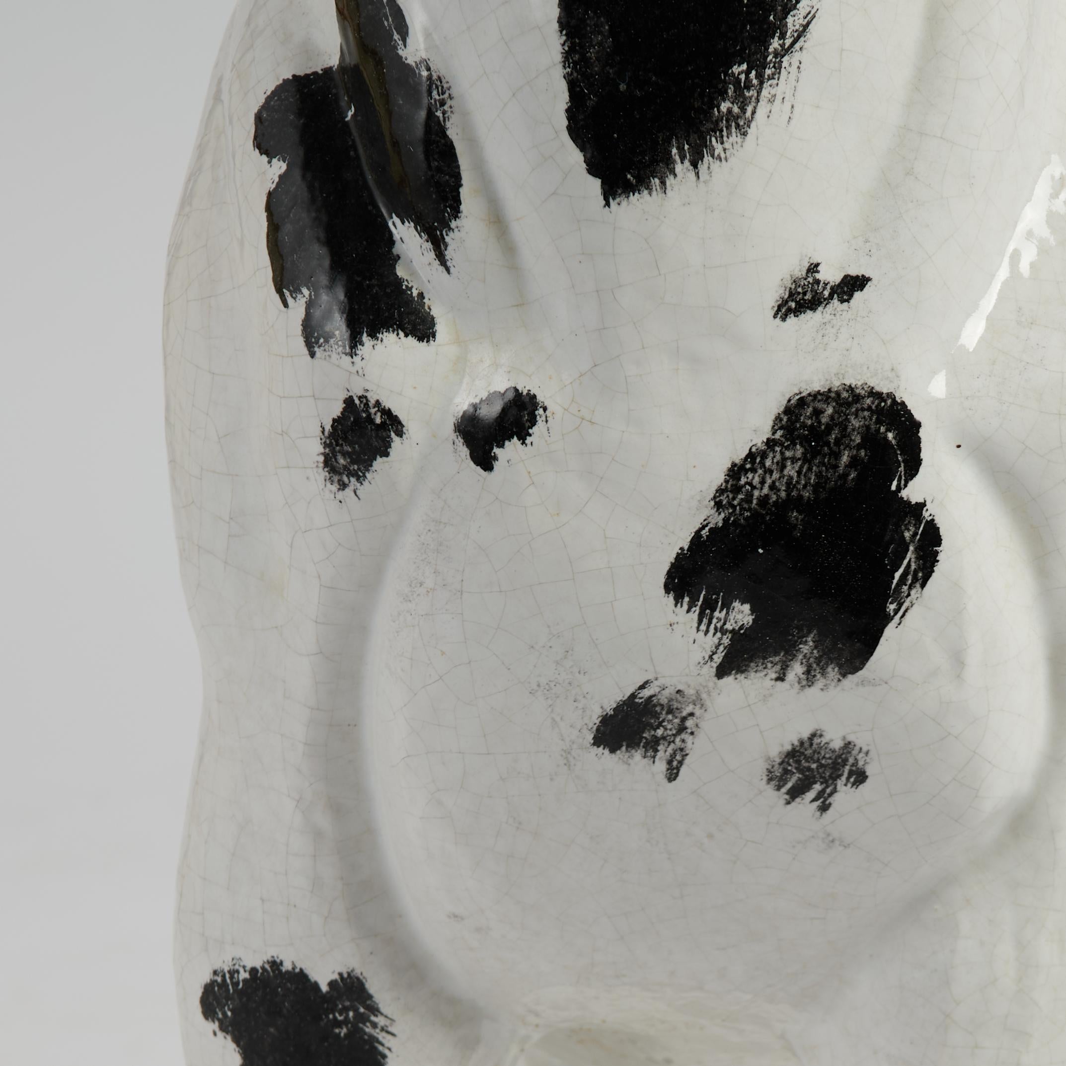 Sculpture italienne vintage du dogue vernissé en vente 6
