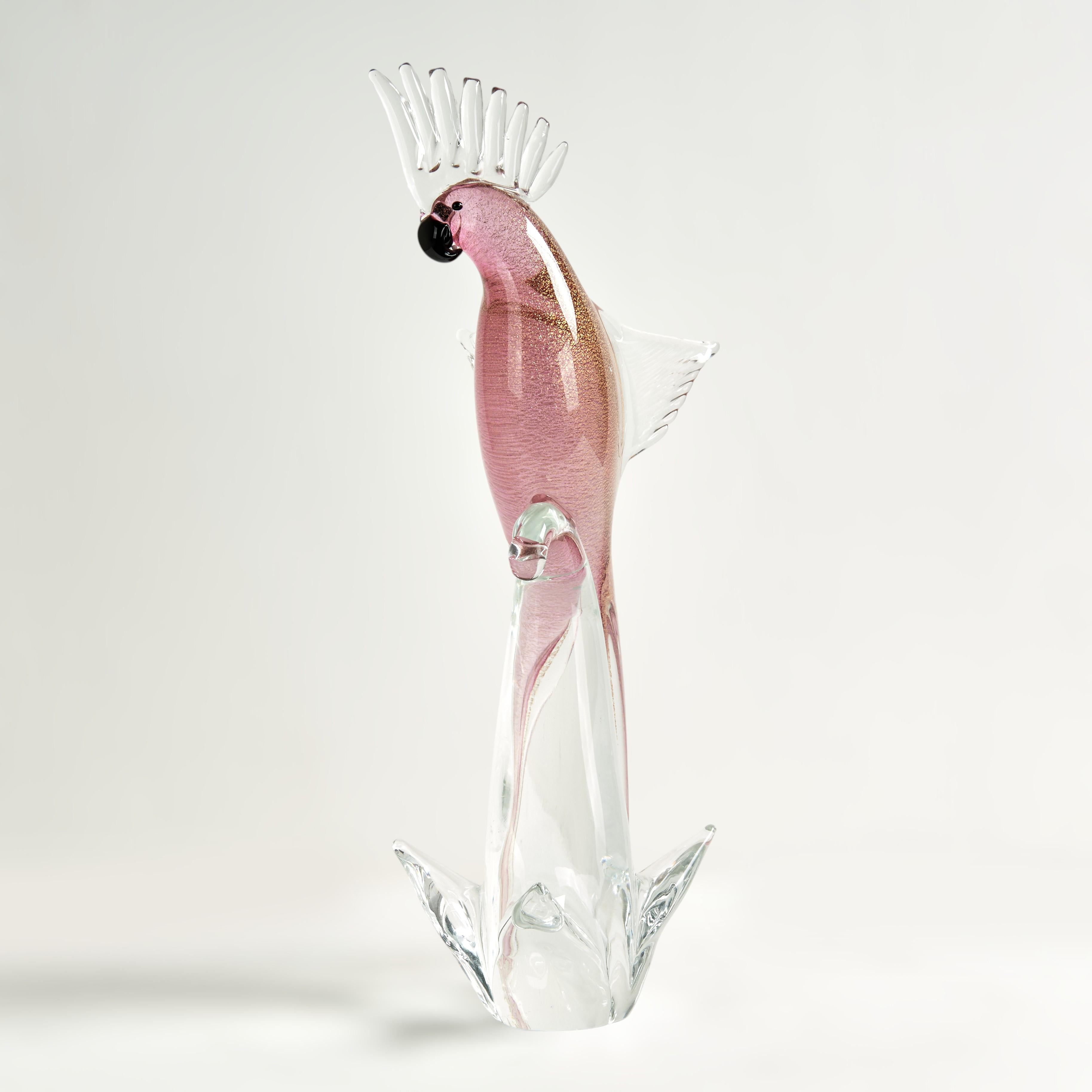 Scultura di uccelli in vetro di Murano vintage in vendita 2