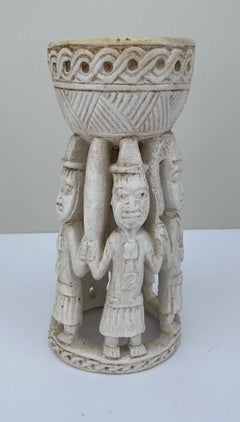 Vintage Tiki Candle Holder, Bowl, or Chalice Warriors