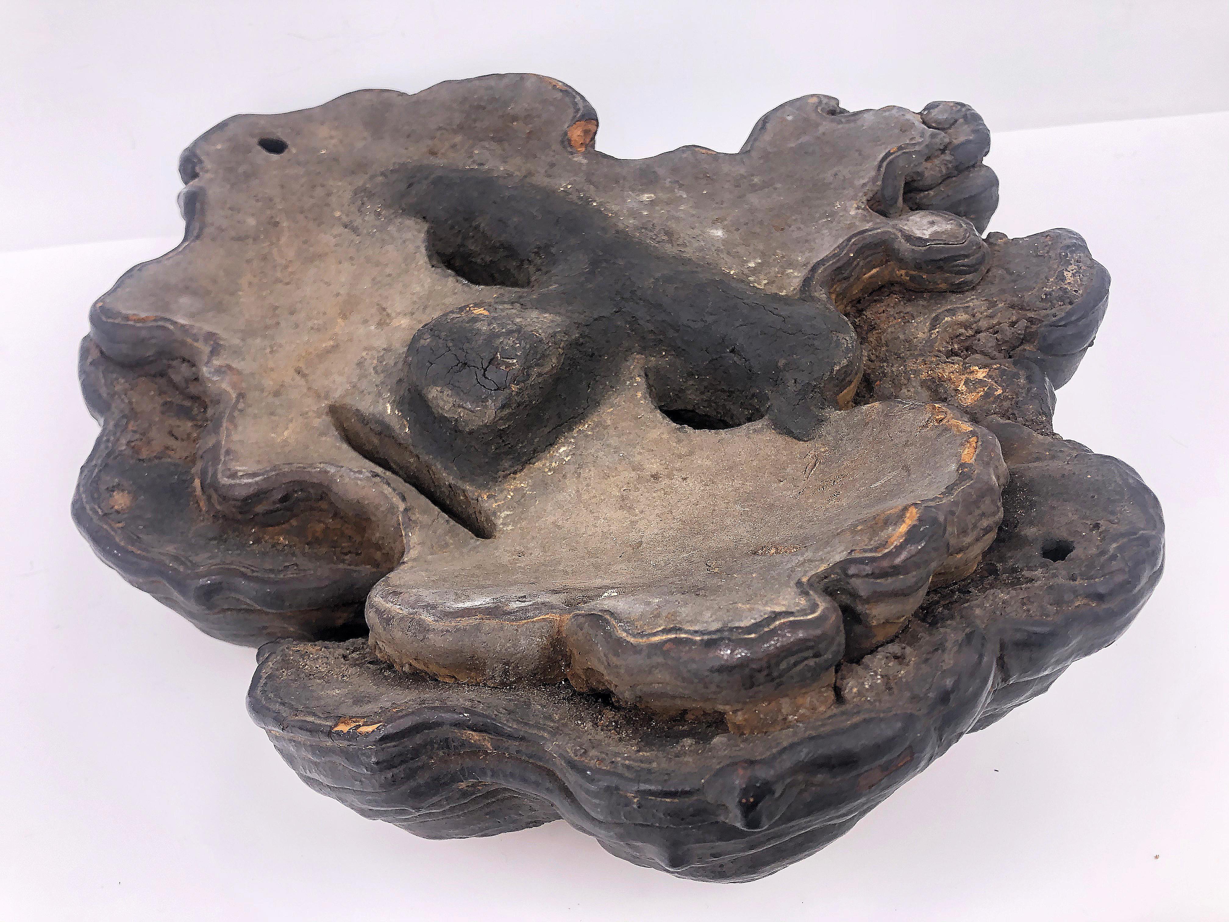 Mascarilla vintage de madera, marrón oscuro - Sculpture Arte popular de Unknown
