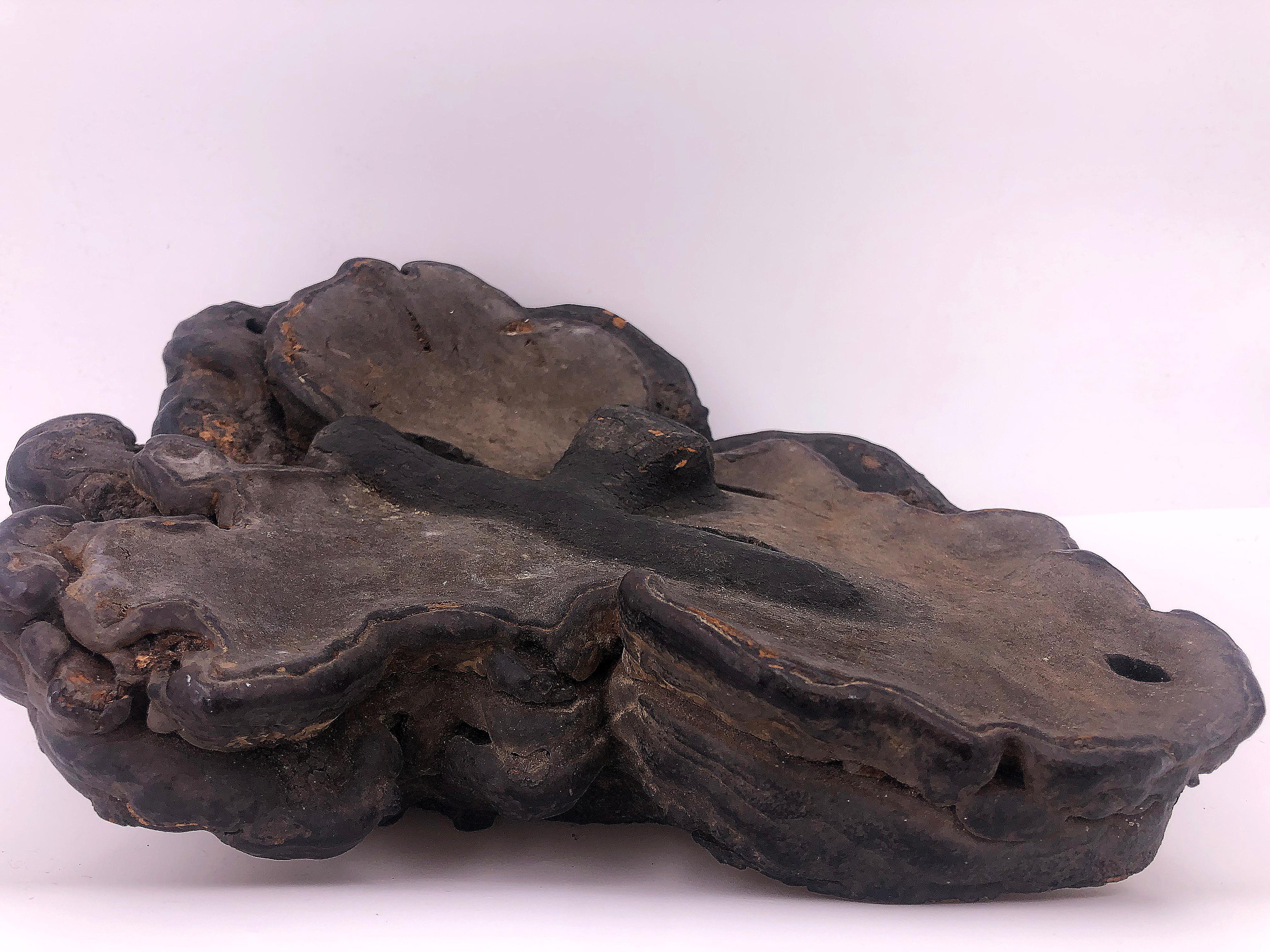 Mascarilla vintage de madera, marrón oscuro en venta 3