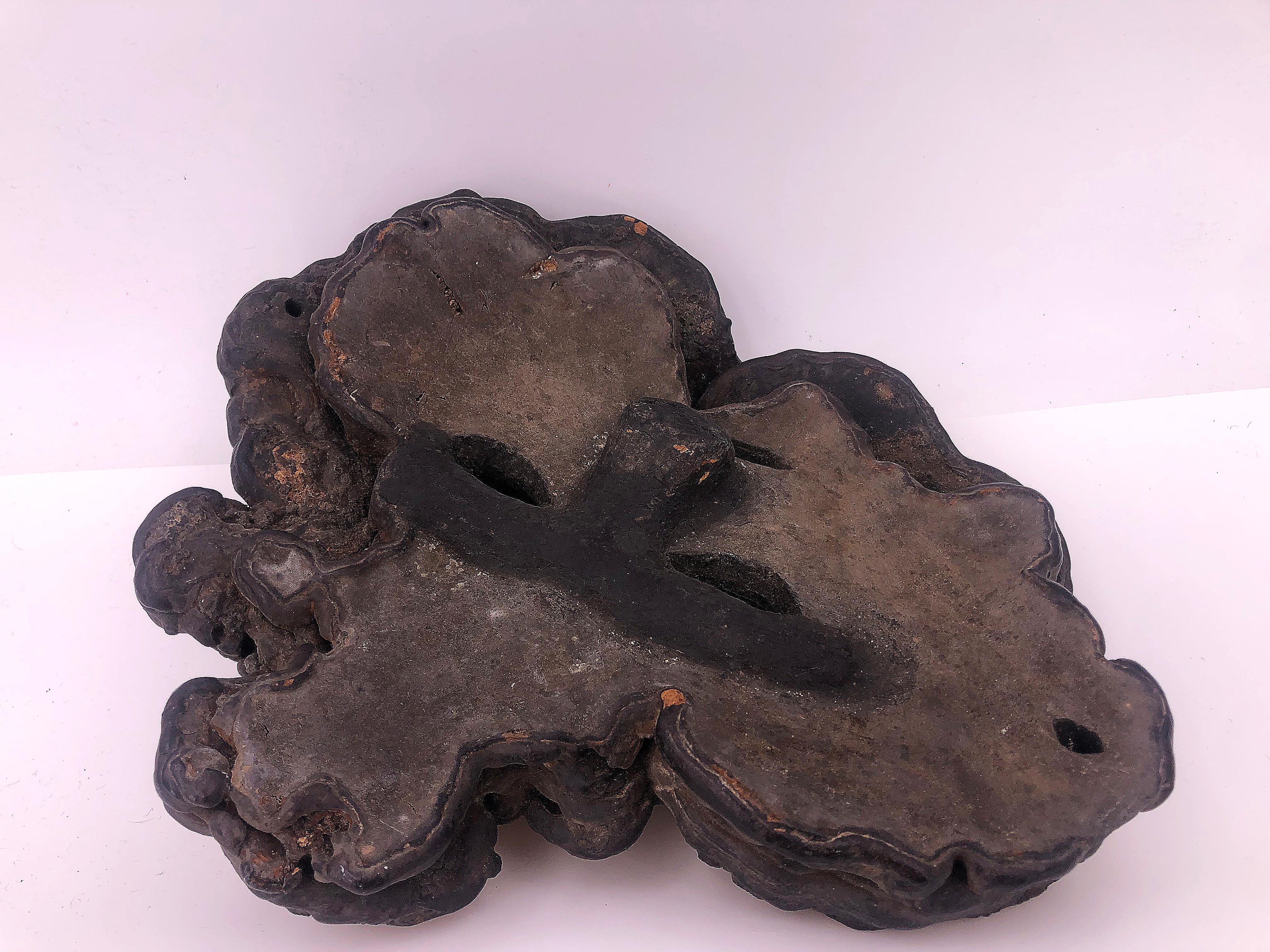 Mascarilla vintage de madera, marrón oscuro en venta 4