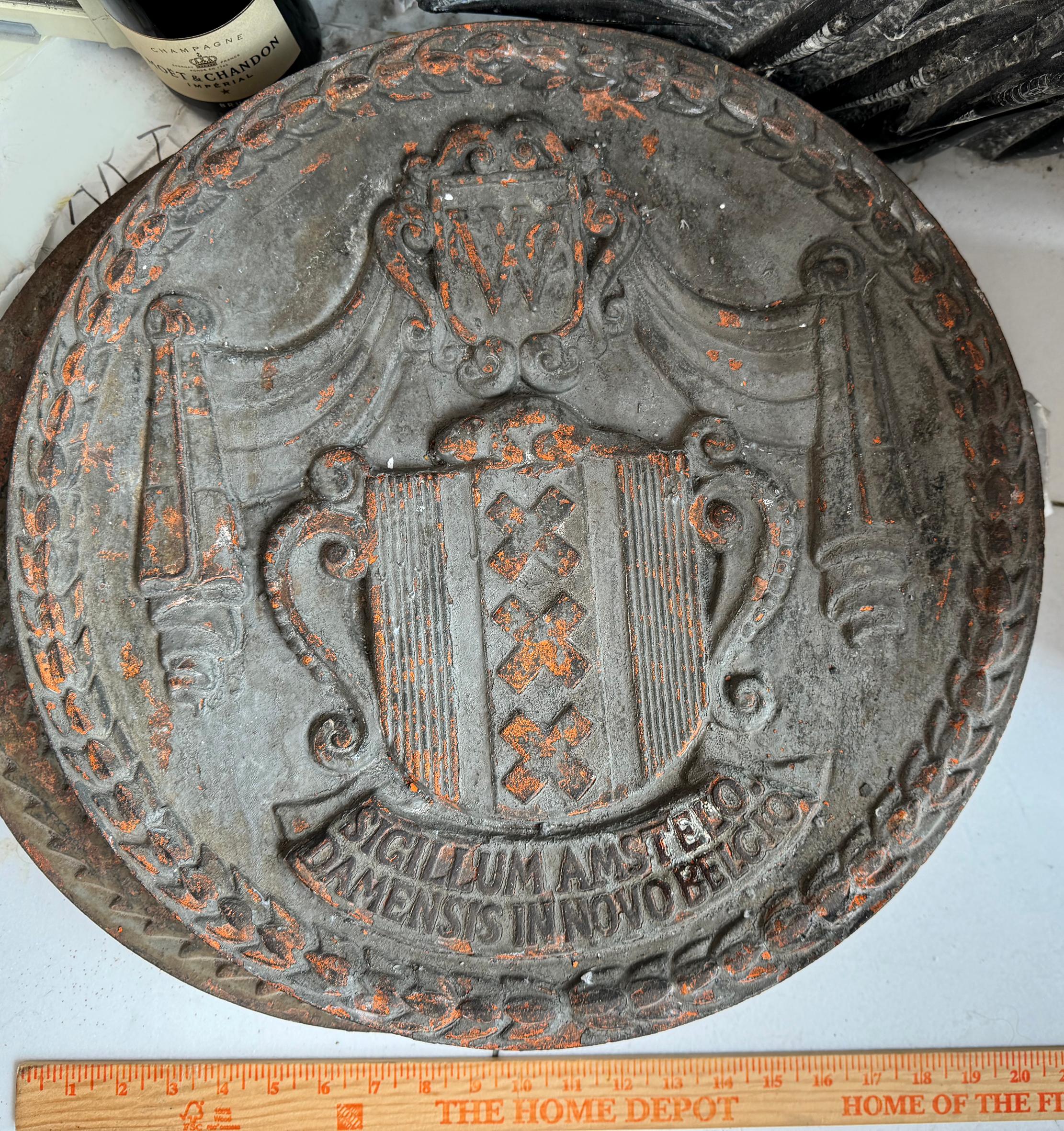 Westside Highway Cast Iron Roundel  Art Deco - Rene Paul Chambellan For Sale 1