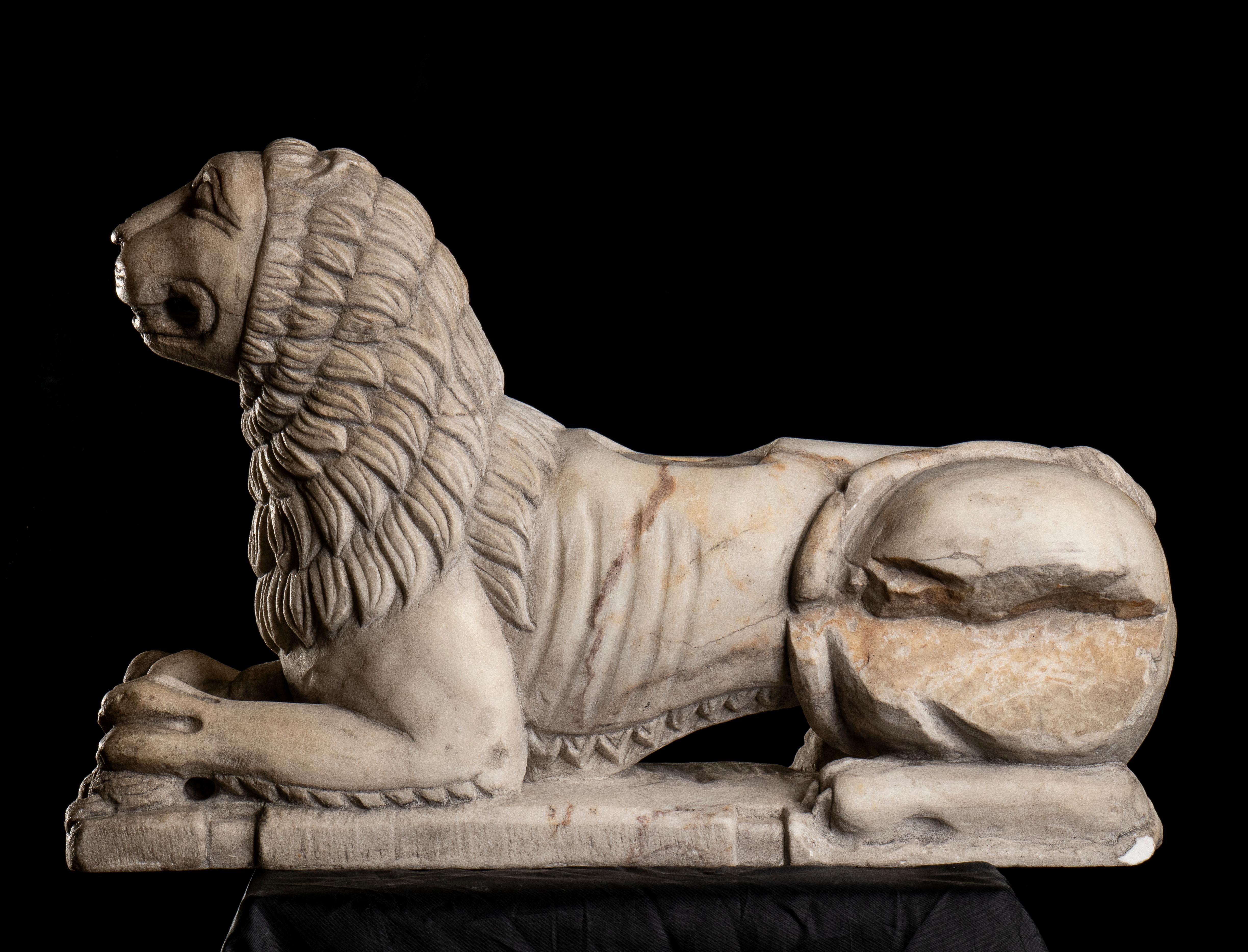 the Stylophore Lions were figurative sculpture used by the medieval era to support pedestals at the entrance of the Cathedral; stylophore is an architectural term deriving from the Greek and which means 