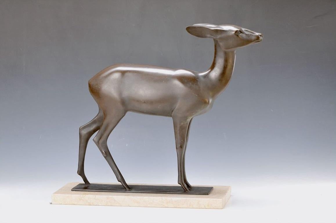 Wilhelm KRIEGER (A) (1877-1945) Deer. Ca 1920 For Sale 5