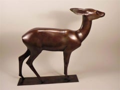 Antique Wilhelm KRIEGER (A) (1877-1945) Deer. Ca 1920
