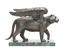 Winged Tiger, Bronze Sculpture by Volodymyr Mykytenko, 2010