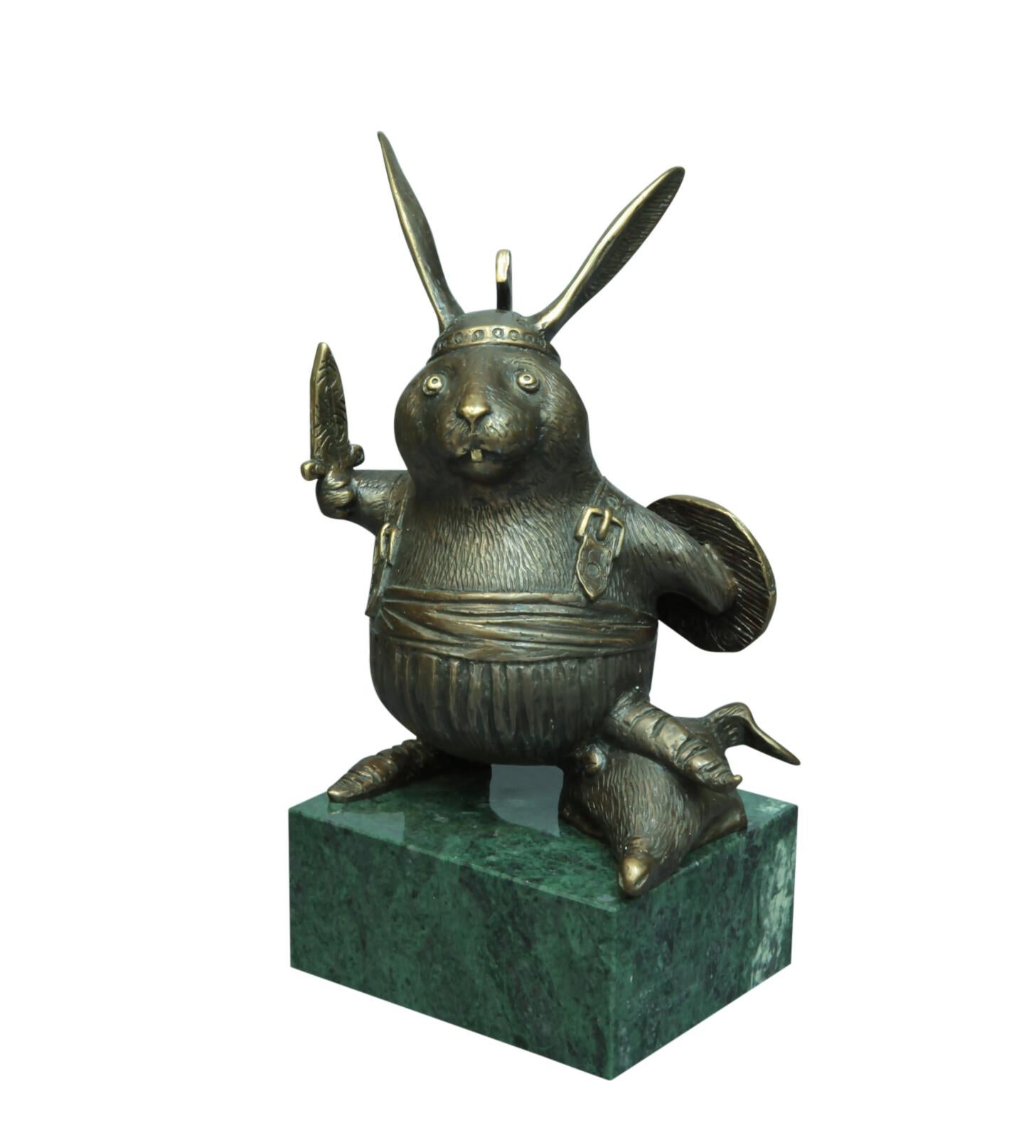 Volodymyr MYKYTENKO Figurative Sculpture - Winner, Bronze Sculpture by Volodymyr Mykytenko, 2011