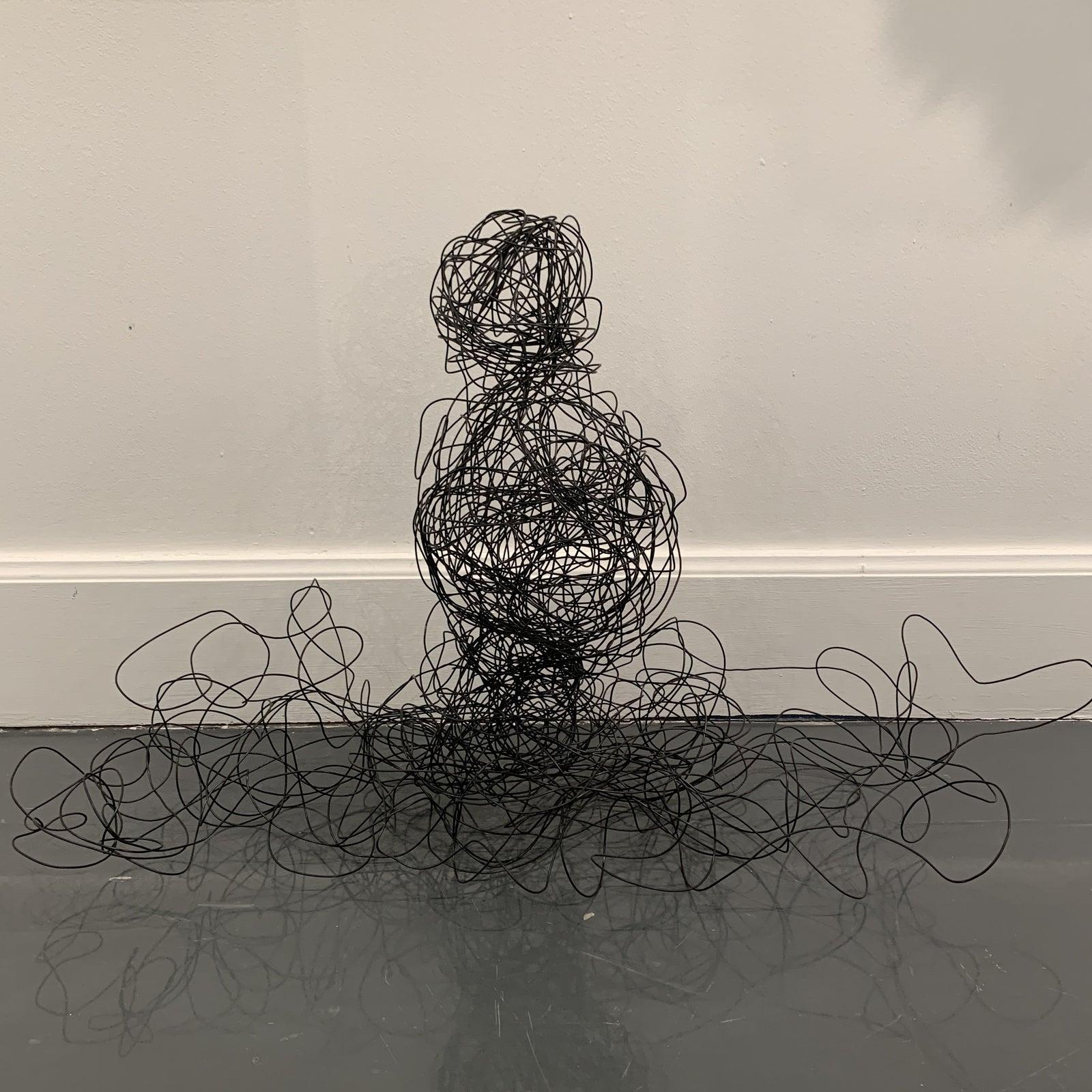 black wire sculpture