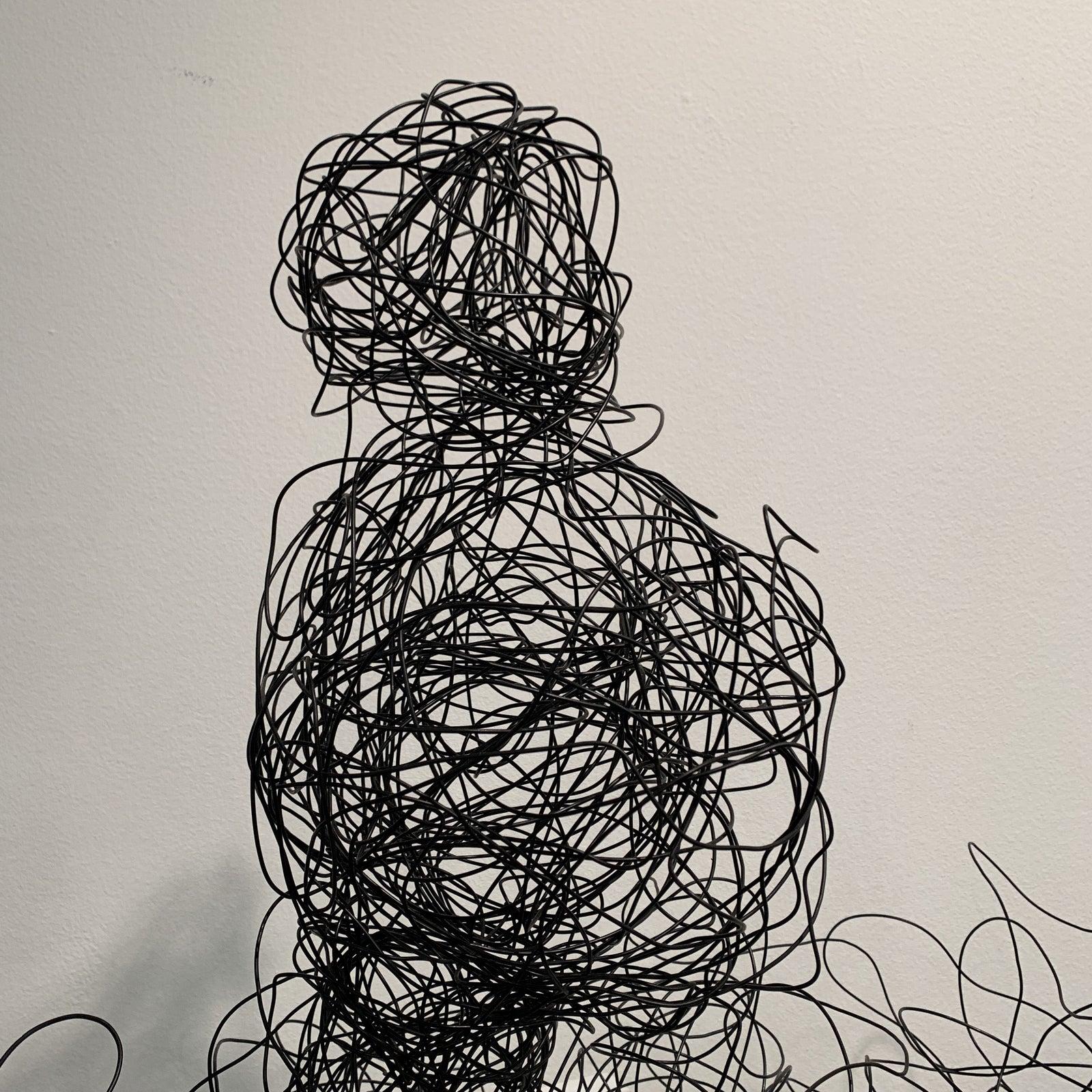 wire brain sculpture