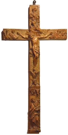 Antique XVIII th century reliquary cross