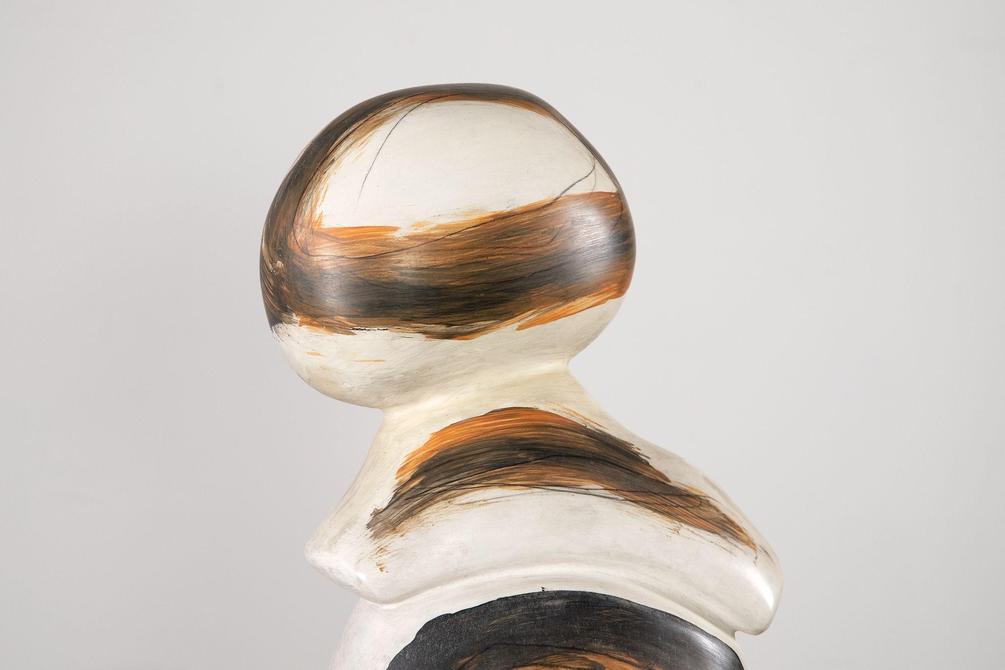 Yuri Zatarain Escultura Abstracta de Cerámica, Antropomorfismo Mexicano Contemporáneo en venta 2