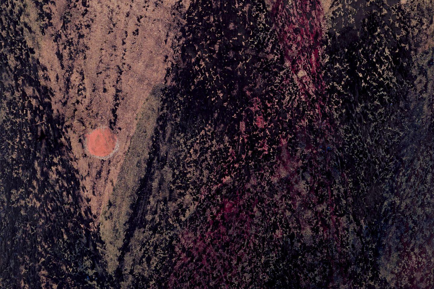 Suédois Artistics suédois inconnu. Techniques mixtes sur carton. Troupeau de rennes dans un paysage nocturne en vente