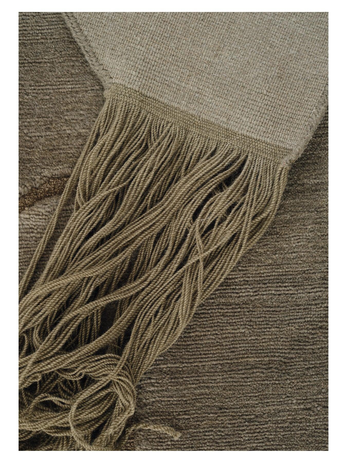 Hand-Knotted 'Unmasked Eye' Handmade Rug by Linie Design, 215 cm, Wool & Silk For Sale
