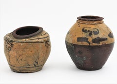 Pair of Chinese Terracotta Urns / Vessels