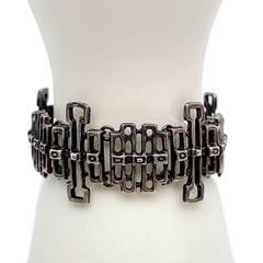 Unn Tangerud for David Andersen Norway Sterling Modernist Link Bracelet #19261
