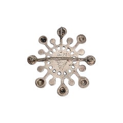 Unn Tangerud Uni David Andersen Norway Sterling Amazonite Snow Crystal Pin