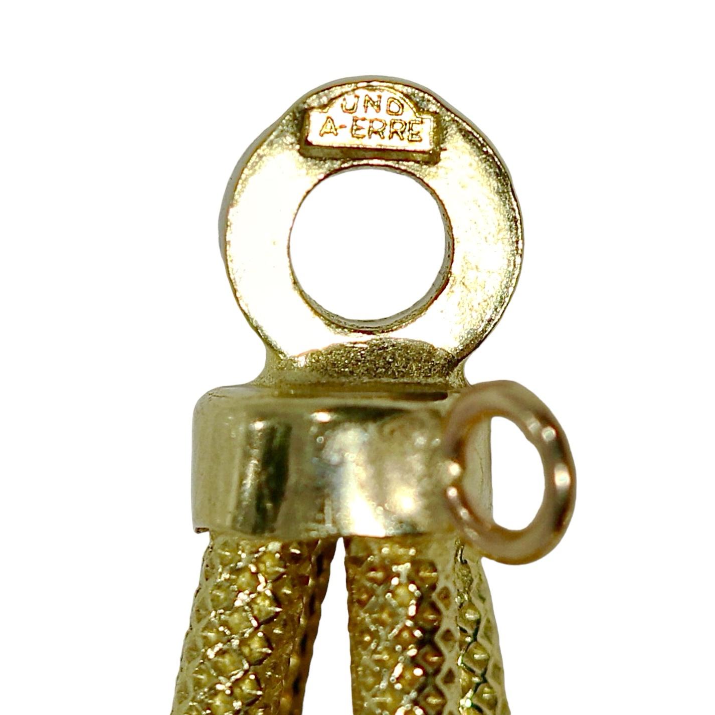 Uno-A-Erre combinaison de chaîne et bracelet de 36,25 pouces de long en or jaune 14k en vente 2