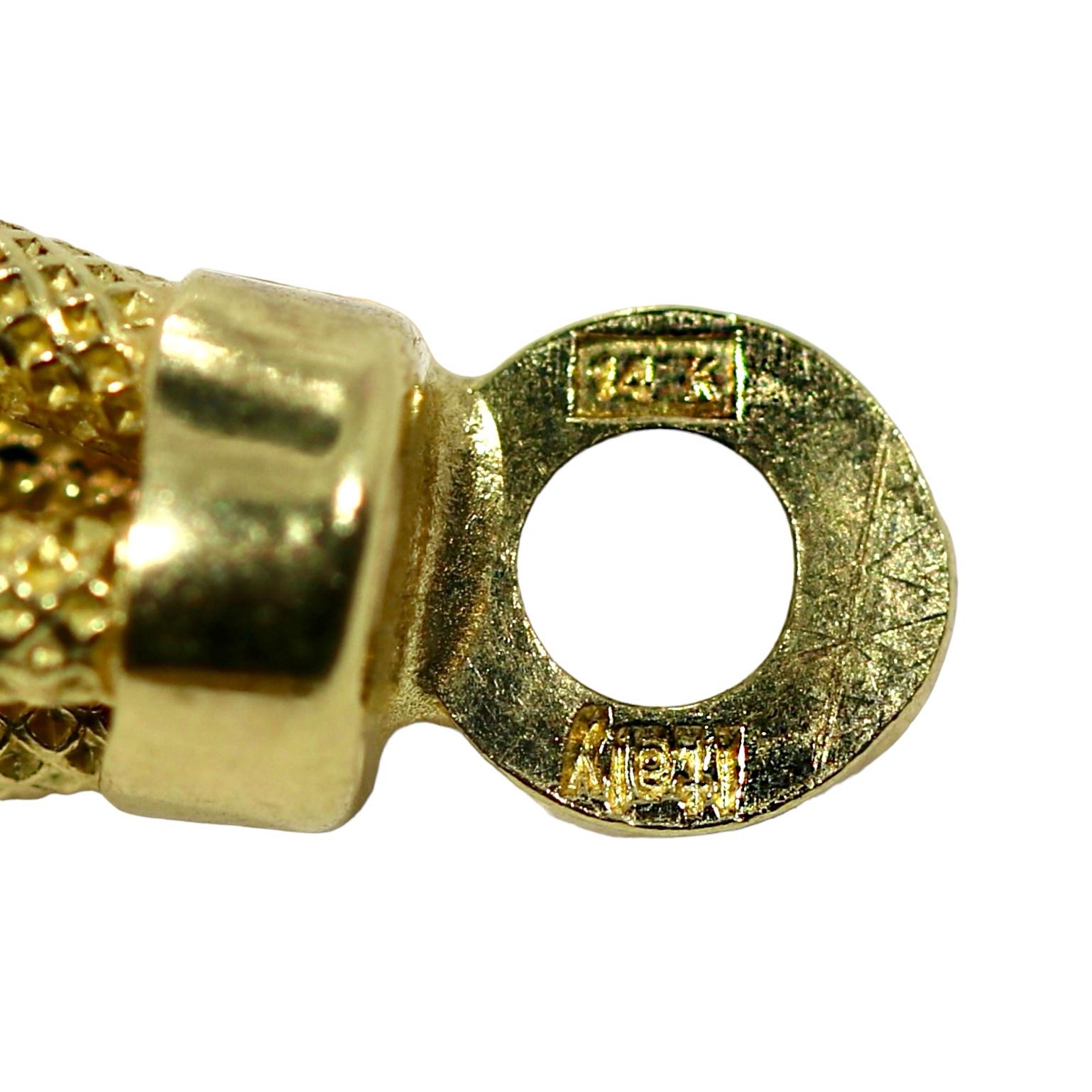 Uno-A-Erre combinaison de chaîne et bracelet de 36,25 pouces de long en or jaune 14k en vente 3