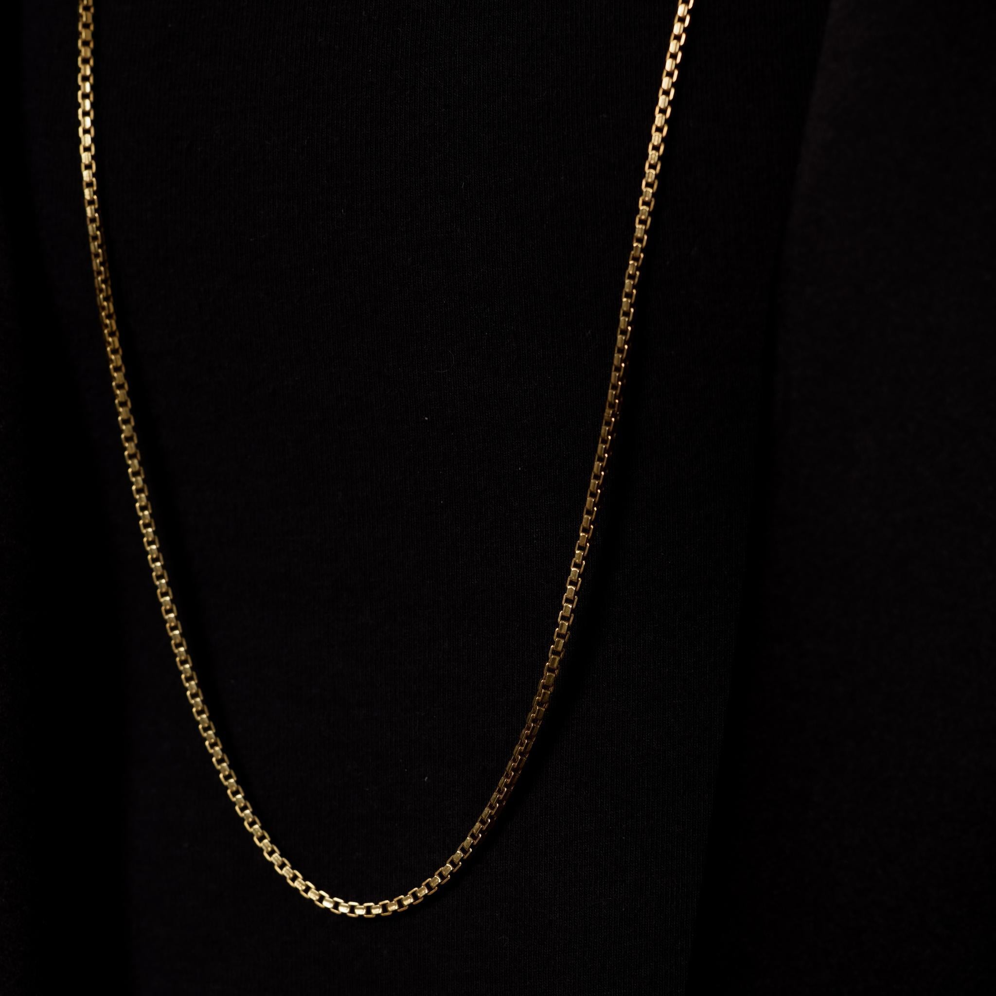 Uno A-Erre, chaîne italienne du milieu du siècle en or jaune 14 carats Bon état - En vente à Beverly Hills, CA