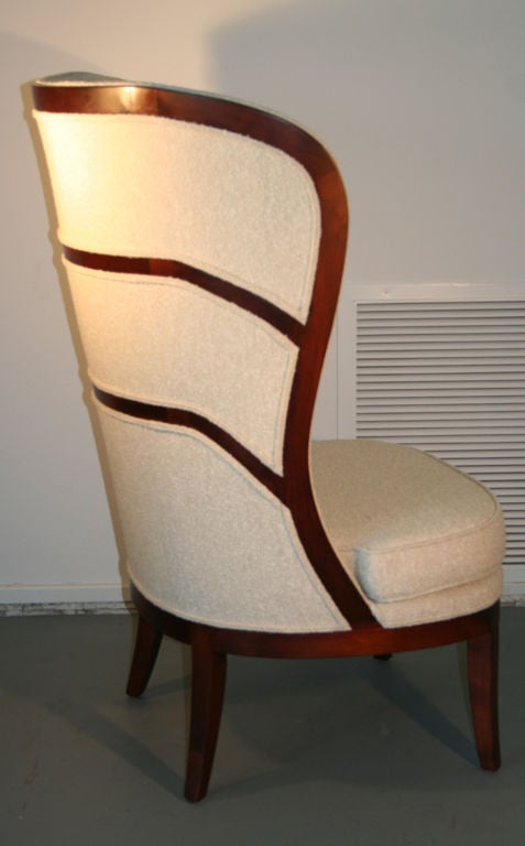 Uno Ahrens Style Wing Chair In New Condition For Sale In Palm Springs, CA