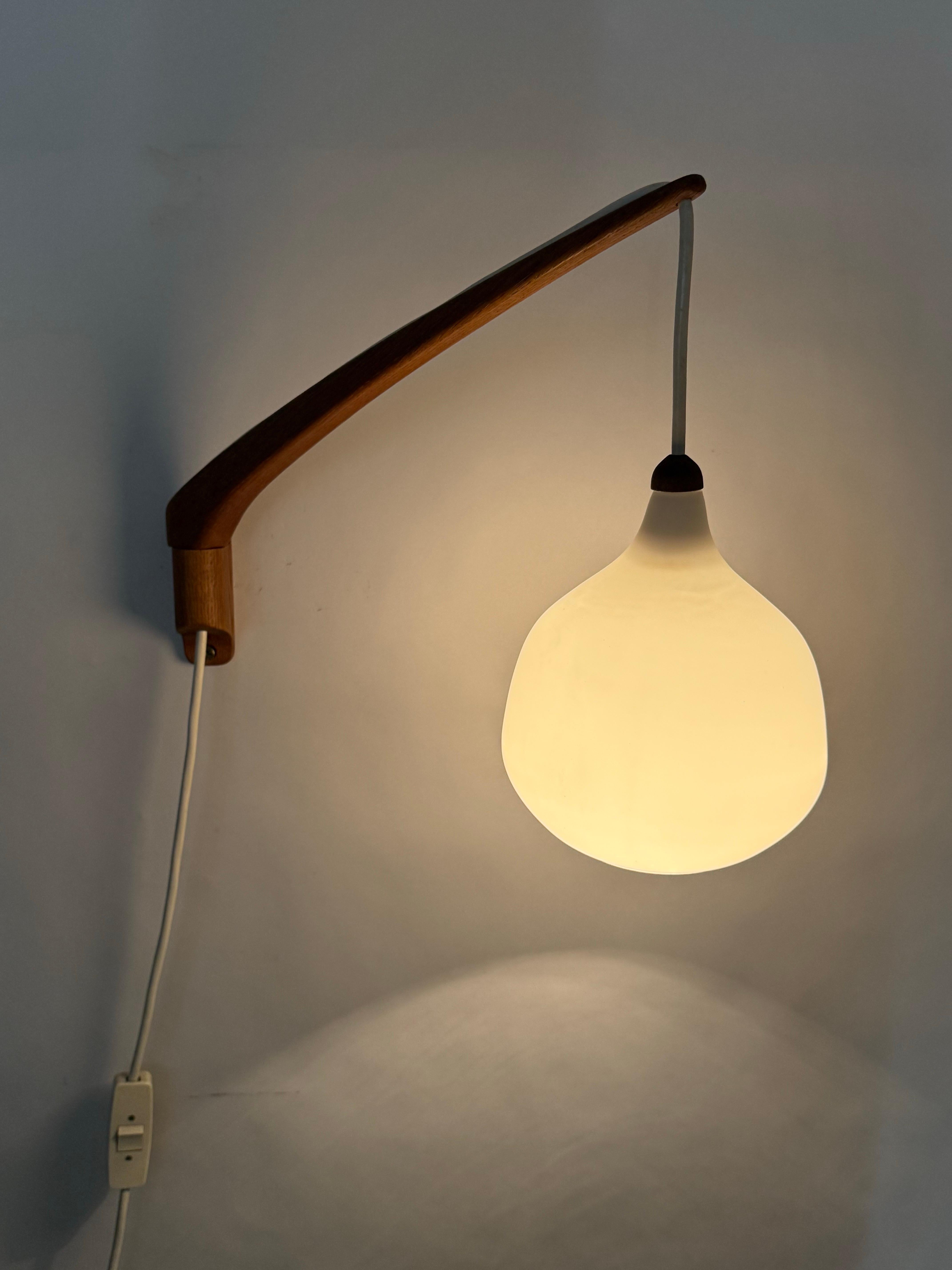 Scandinavian Modern Uno And Östen Kristianson Adjustable Wall Lamp, Sweden, 1970s For Sale