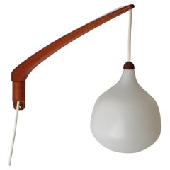 Uno und Östen Kristianson Verstellbare Wandleuchte, Schweden, 1970er Jahre