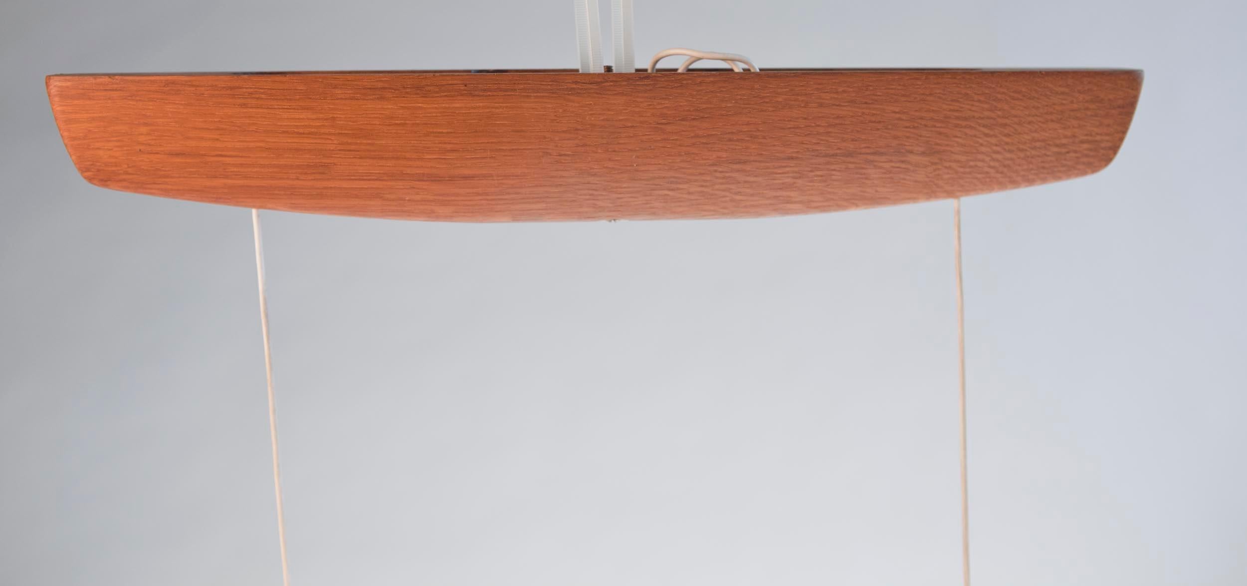20th Century Uno and Osten Kristiansson Ceiling Lamp Model 555 for Luxus Vittsjö Sweden 1950s For Sale